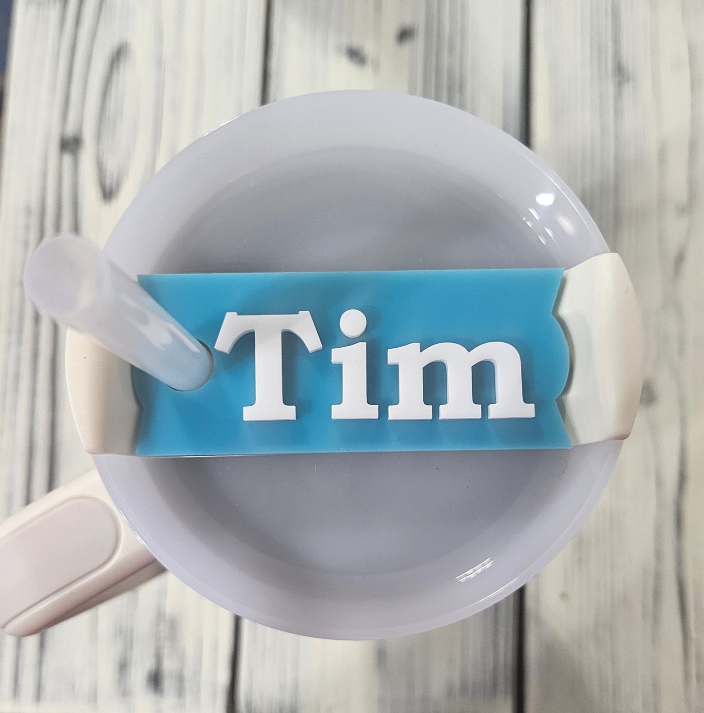 Personalized Acrylic Tumbler Name Plate, Stanley H2.0 + Dupes