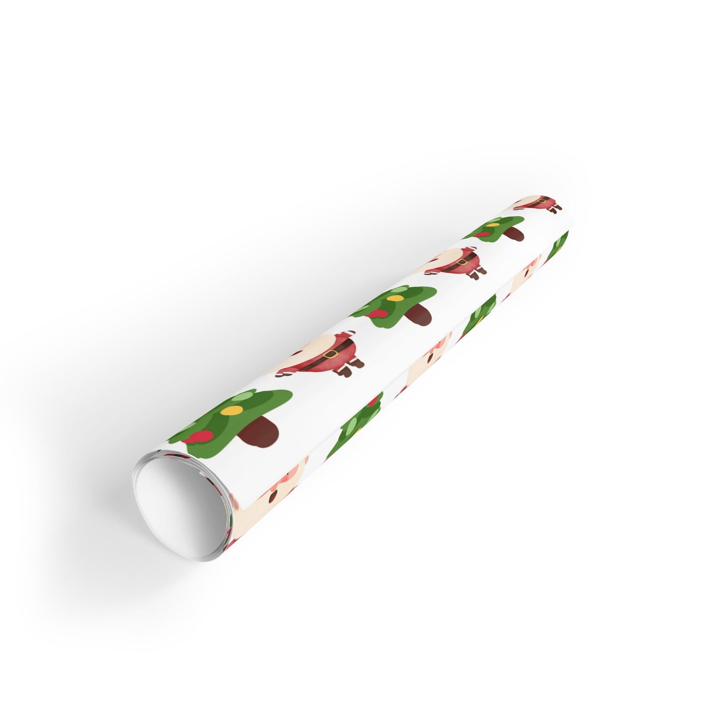 Christmas Santa and Tree Gift Wrapping Paper Rolls, 1pc