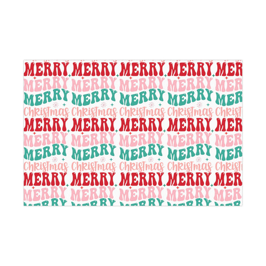 Merry Christmas Groovy Christmas Wrapping Paper