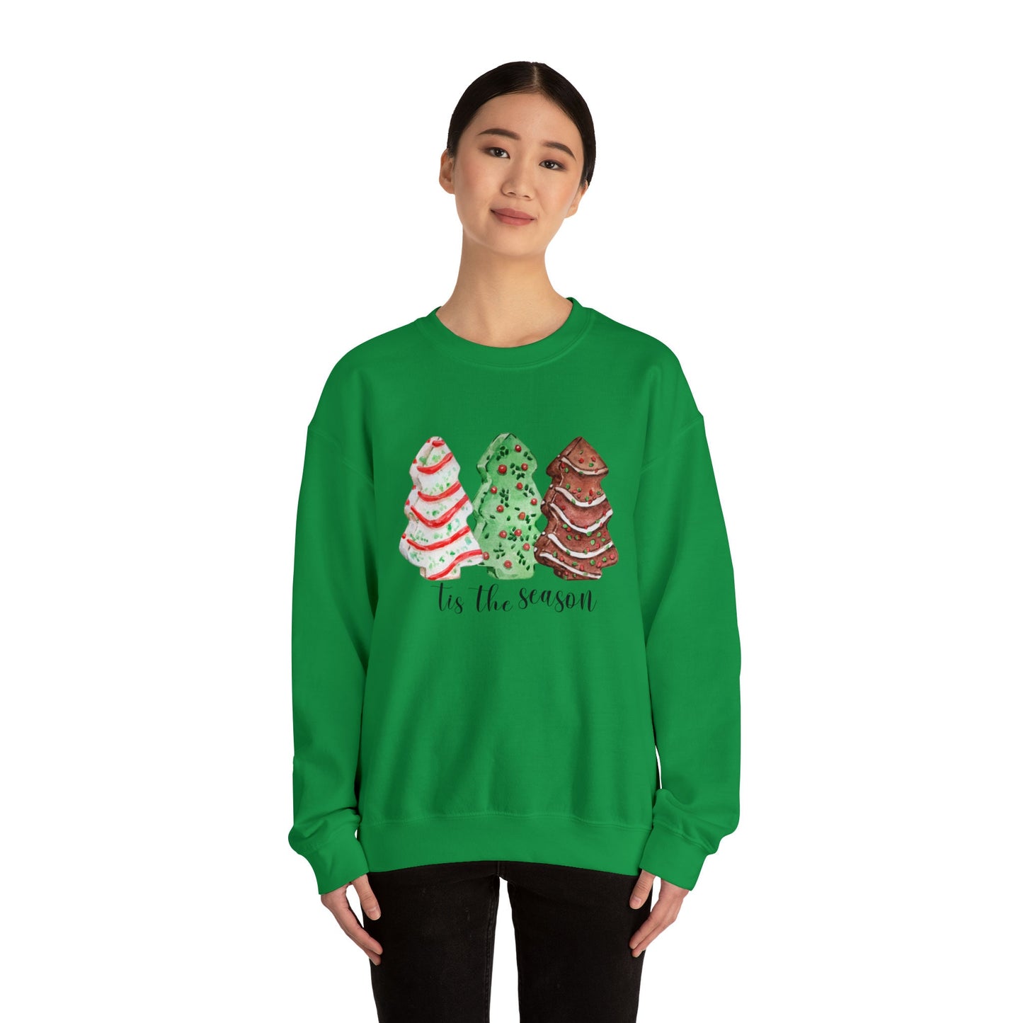 Christmas Tree Snack Cake Crewneck