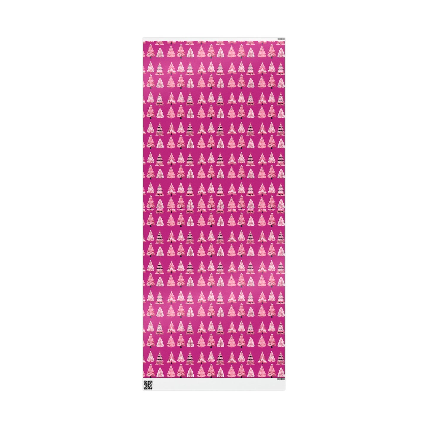 Pink Christmas Tree Wrapping paper