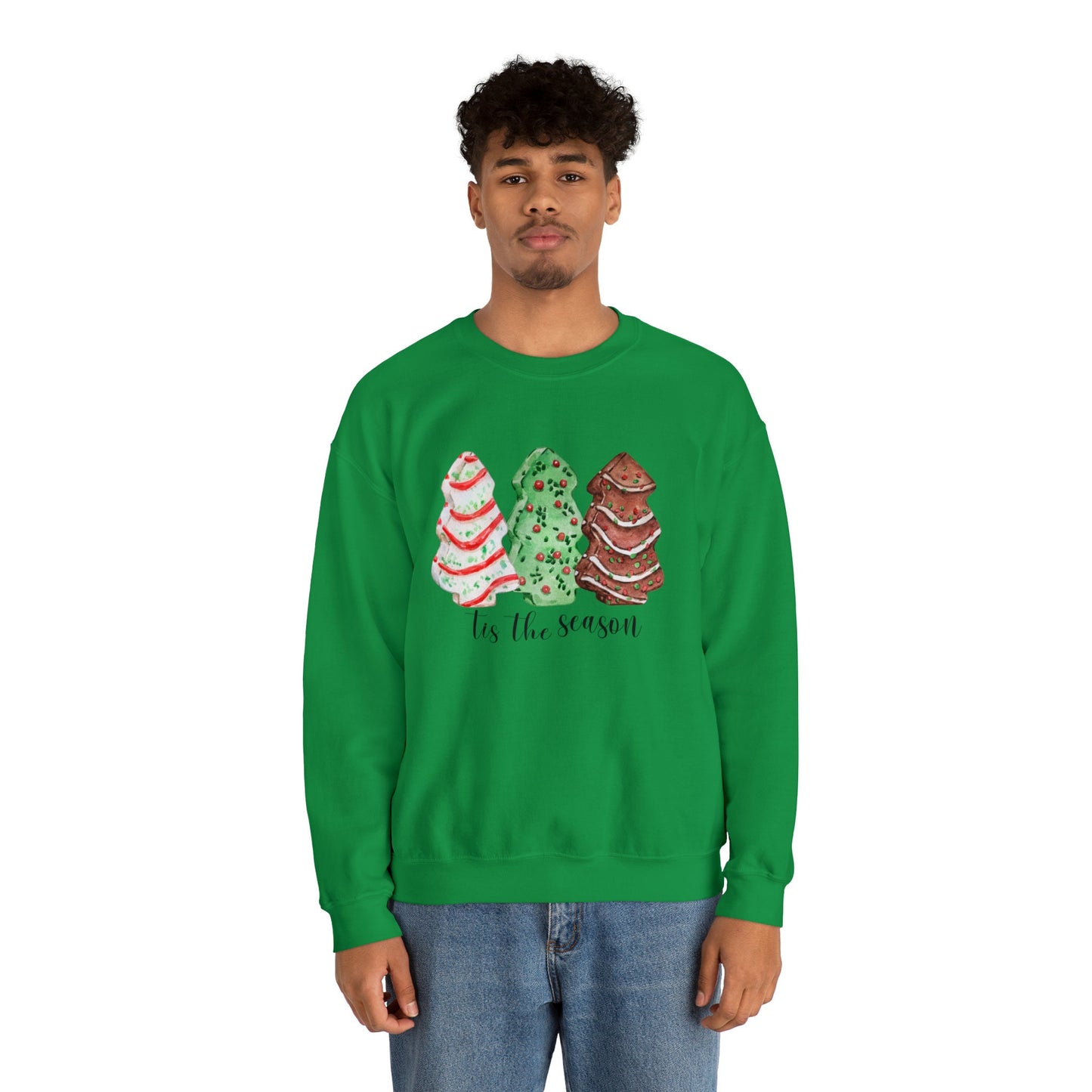 Christmas Tree Snack Cake Crewneck
