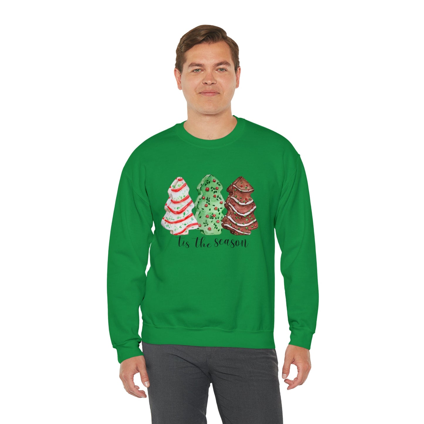 Christmas Tree Snack Cake Crewneck