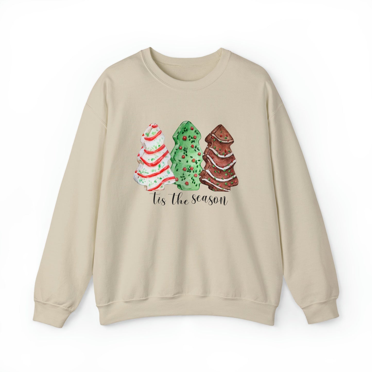 Christmas Tree Snack Cake Crewneck