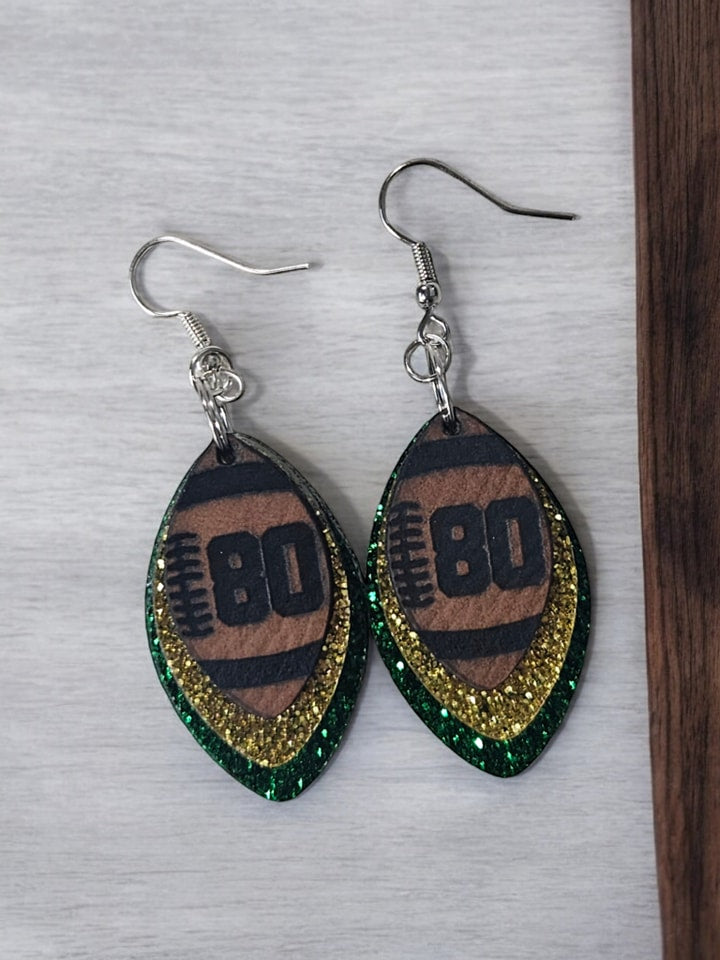 Fully Customizable Football Earrings