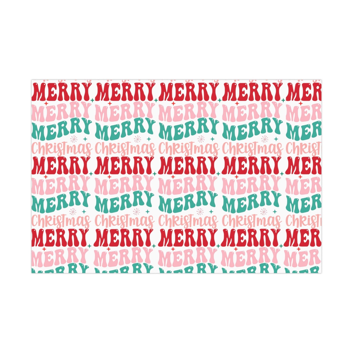 Merry Christmas Groovy Christmas Wrapping Paper