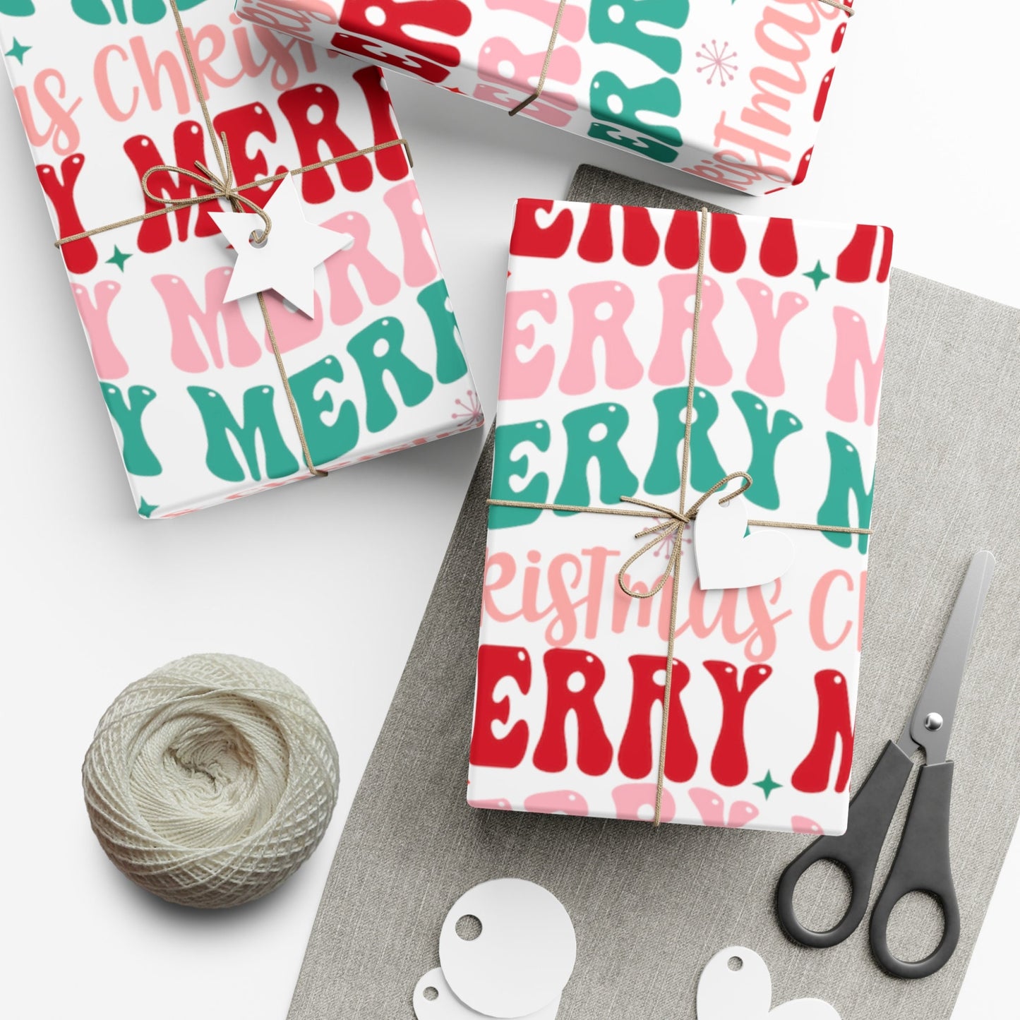 Merry Christmas Groovy Christmas Wrapping Paper