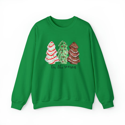 Christmas Tree Snack Cake Crewneck